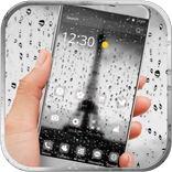 Black Paris Rain Drop