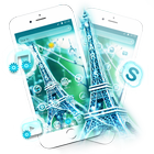 Icona Elegant Green Paris Eiffel Tower Theme