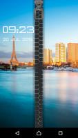 Paris Zipper Lock Screen 스크린샷 2