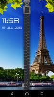 Paris Zipper Lock Screen تصوير الشاشة 3