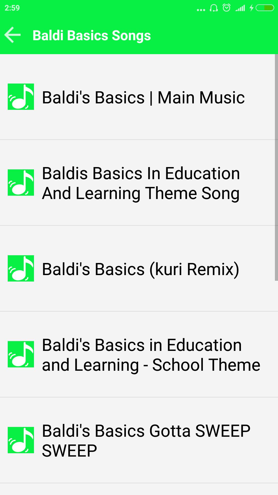 Baldi All Songs For Android Apk Download