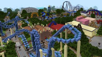 Amusement Park maps for Minecr Plakat