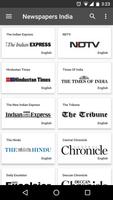 English Newspapers India Affiche