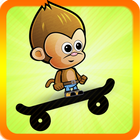 Baby Monkey Skate Run icône
