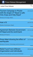 Nepal Government Press Release captura de pantalla 2