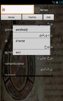 Pashto Italian Dictionary Cartaz