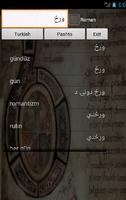 Pashto Turkish Dictionary Plakat