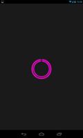 Pink C-Circle Neon Clock plakat