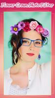 Flower Crown Photo Filter Plakat