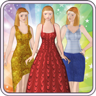 Dress up Princess. 3D fashion icône