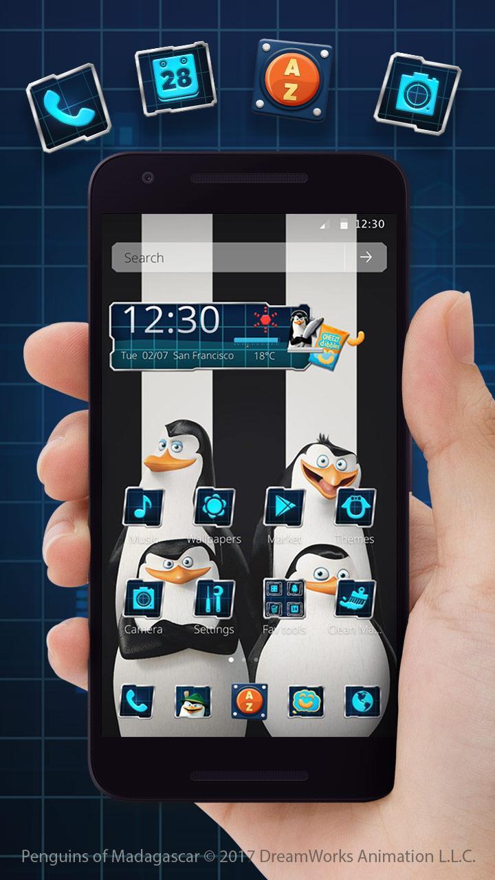 Android 用の マダガスカルのアンダーカバーエージェントランチャーのペンギン Apk をダウンロード