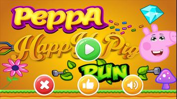 Pepa Happy Pig Run Affiche