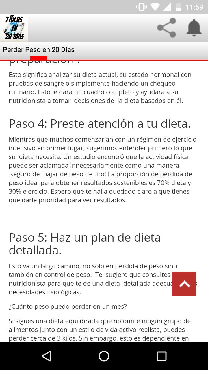 Se puede adelgazar en 20 días