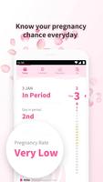 Period Tracker Rosa - Menstrual Cycle & Calendar capture d'écran 1