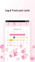 Period Tracker Rosa - Menstrual Cycle & Calendar capture d'écran 2