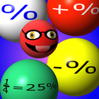 Test yourself percent math icon