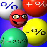 Test yourself percent math icon