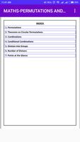 MATHS-PERMUTATIONS & COMBINATIONS-FORMULA EBOOK captura de pantalla 1
