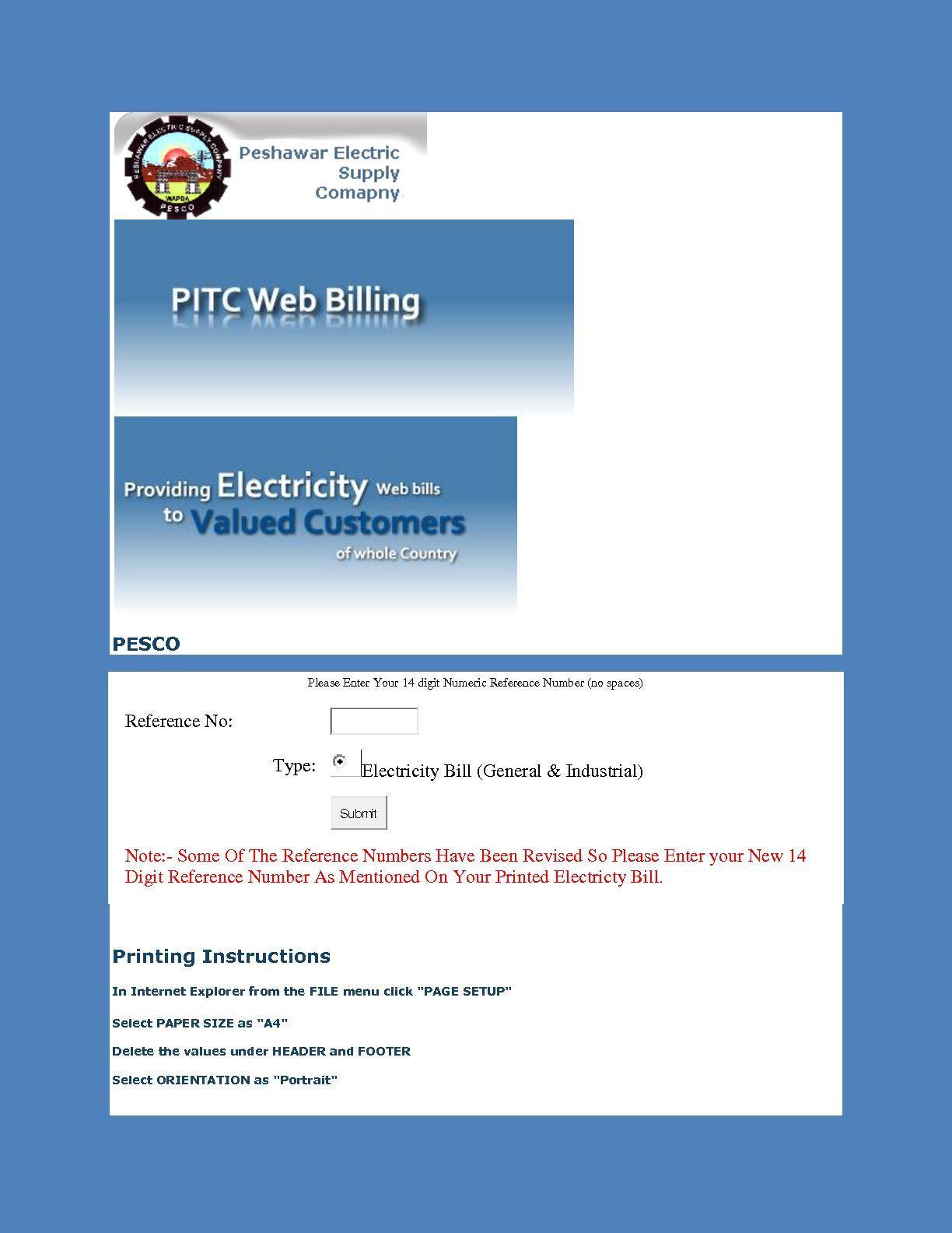 Pesco Peshawar Electric Supply Company Peshawar For Android Apk Download