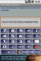 Poster Multiple Digit Calculator