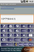 Multiple Digit Calculator screenshot 1