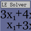 Ecuaciones lineales Solver