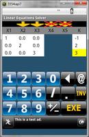 Équations linéaires Solver capture d'écran 2