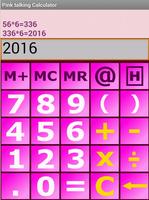 Pink talking Calculator screenshot 1