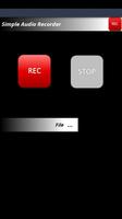 Simple Audio Recorder ภาพหน้าจอ 1