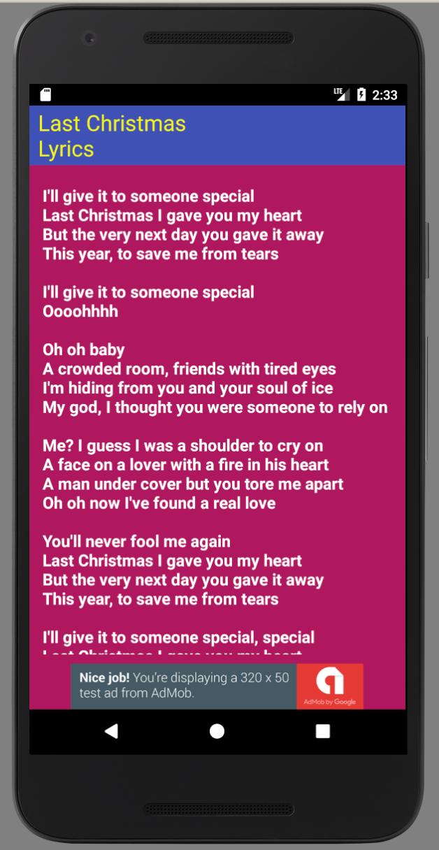 Last Christmas Lyrics For Android Apk Download Last Christmas Lyrics For Android Apk Download
