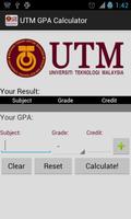 UTM GPA Calculator poster