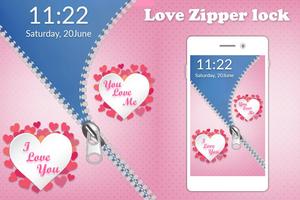 Love Zipper Lock imagem de tela 3