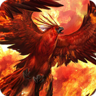 Phoneix flaming fire legend icon