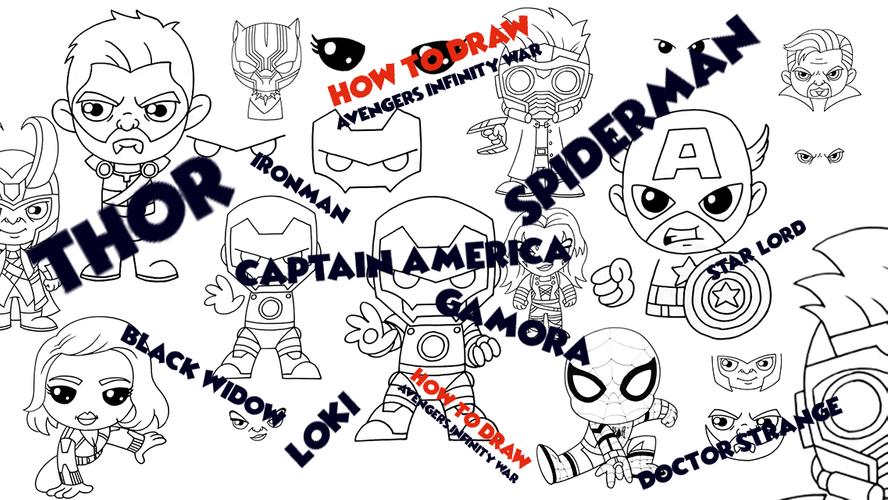 How To Draw Avengers Infinity War Guide For Android Apk Download