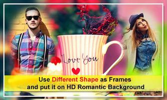 Romantic Love Dual Photo Frames capture d'écran 3
