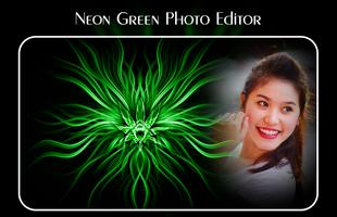 Neon Green Photo Editor Affiche