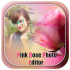 Pink Roses photo Editor آئیکن