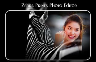 Zebra Print Photo Editor Affiche