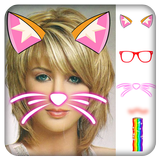 Women hairstyle - Cat Face icône