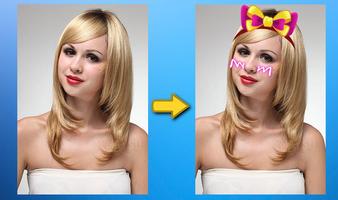 Women hairstyle - Cat Face Affiche
