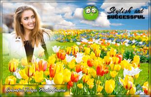 Colourful Tulips Photo Frames Affiche