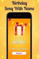 Poster Birthday Song With Name