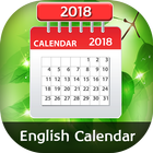 Icona English Calender 2018