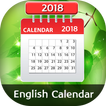 English Calender 2018