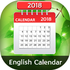 English Calender 2018 アイコン