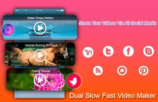 برنامه‌نما Slow Fast Dual Video Maker عکس از صفحه