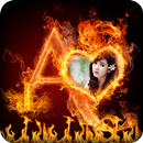 Fire Text Photo Frame APK