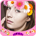 Collage Crown Flowers icon