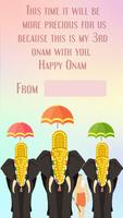 Onam Greeting Cards Affiche