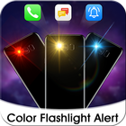 Color Flash Light on Call & SMS أيقونة